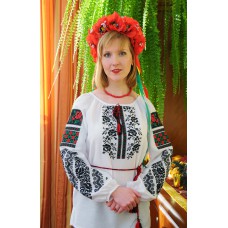 Embroidered blouse "Rose Garden"